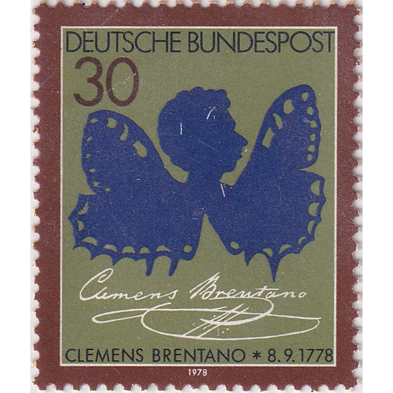 

Prangko Germany 1978 - The 200th Anniversary of the Birth of Clemens Brentano, Poet