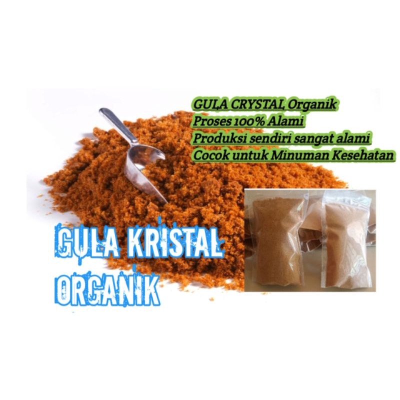 

GULA KRISTAL ORGANIK Alami 500 gr produksi sendiri kebumen