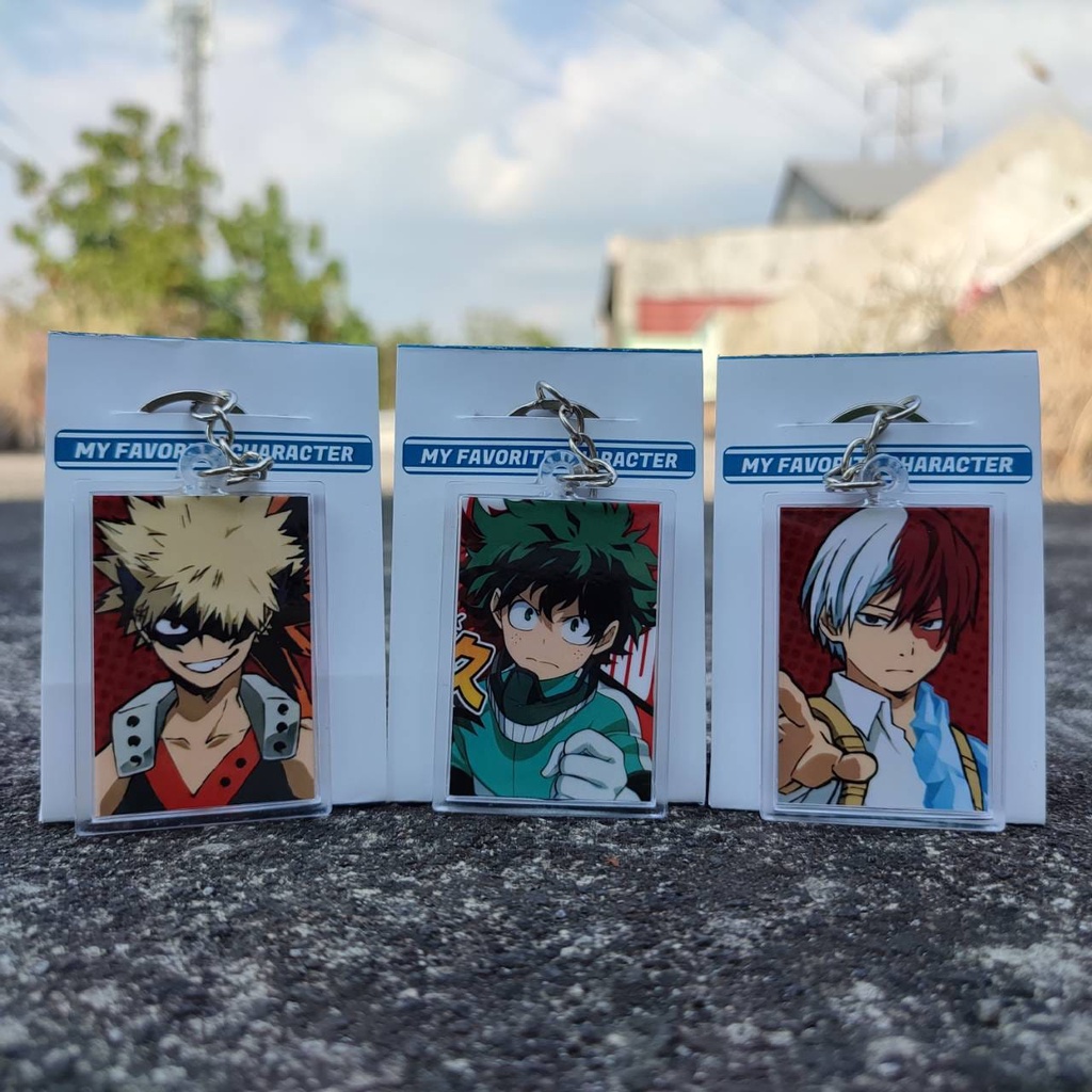 Gantungan Kunci Murah Boku no Hero Academia - Keychain My Hero Academia - Todoroki Deku Bakugou