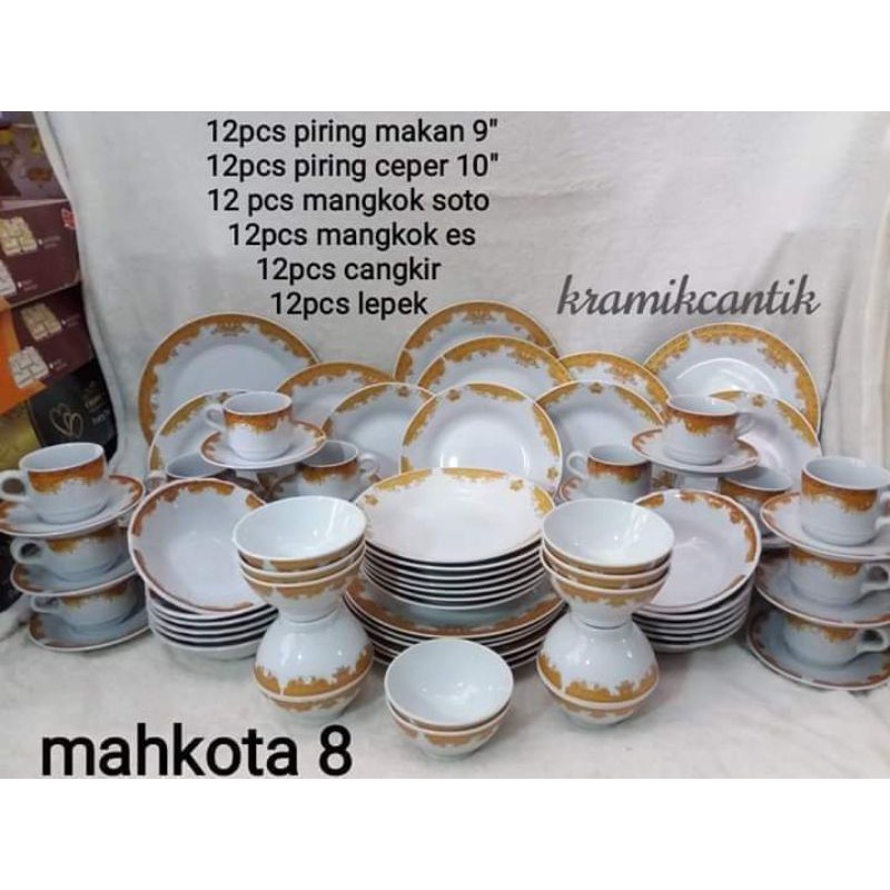 Paket Dinner set Mahkota 8