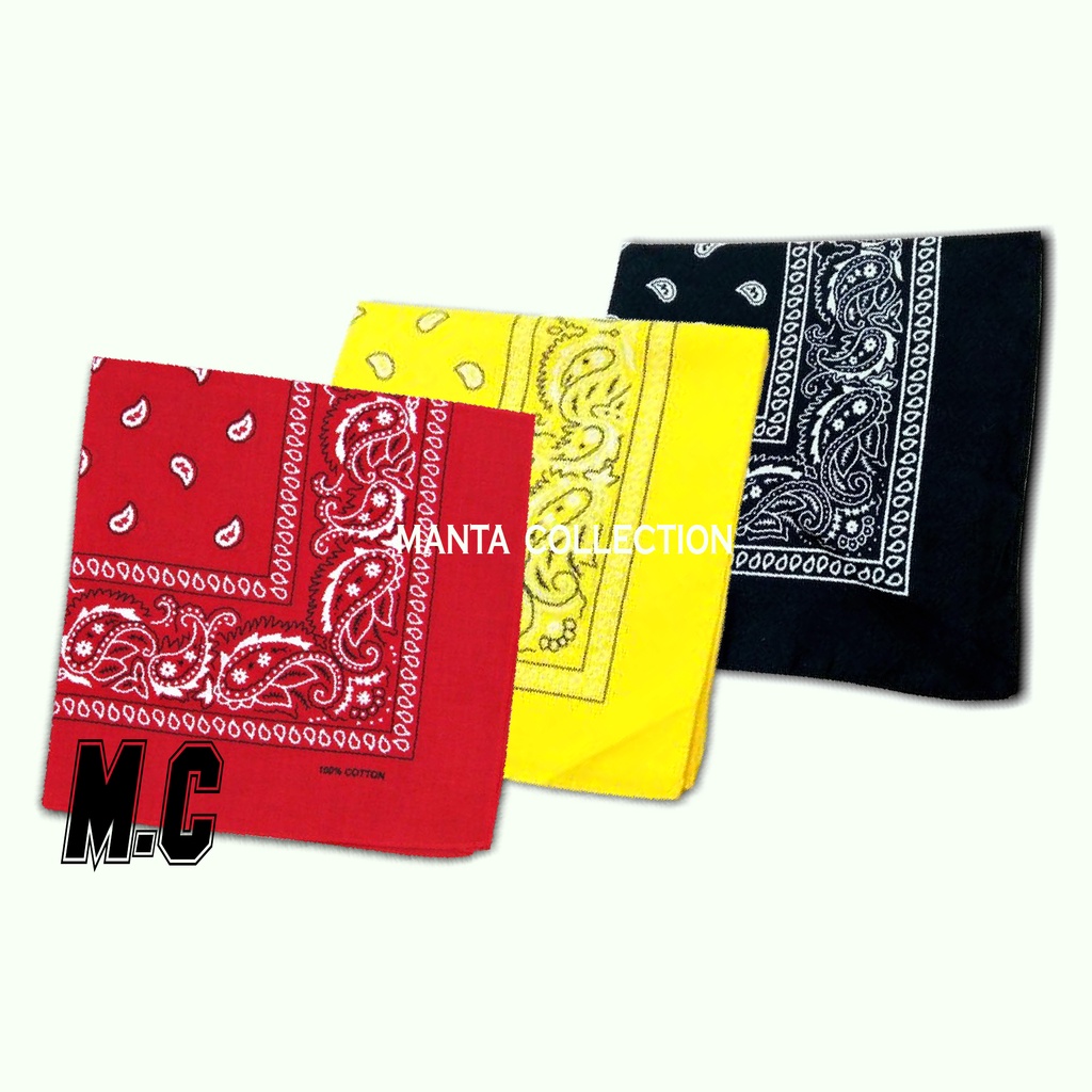 M.C [ ISI10 PCS ] BANDANA SLAYER SCRAFT MULTIFUNGSI IMPORT MOTIF PAISLEY - HARGA GROSIR