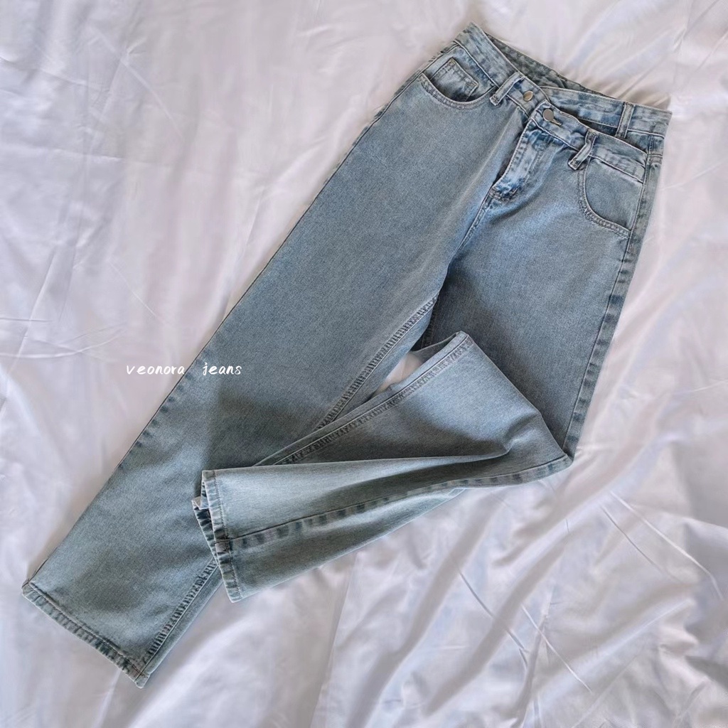 celana jeans kekinian highwaist kulot jeans wanita loose