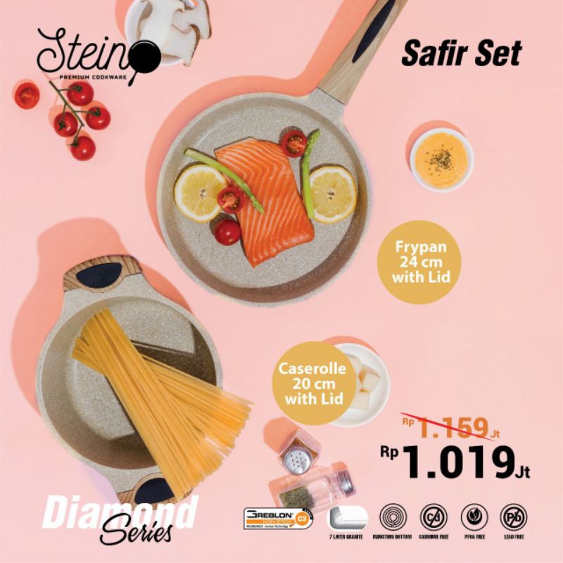 Safir Set Stein Cookware