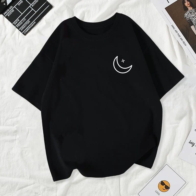MYSTIQUE.ID-BAJU KAOS MOON STAR T-SHIRT LUCU DAN AESTHETIC