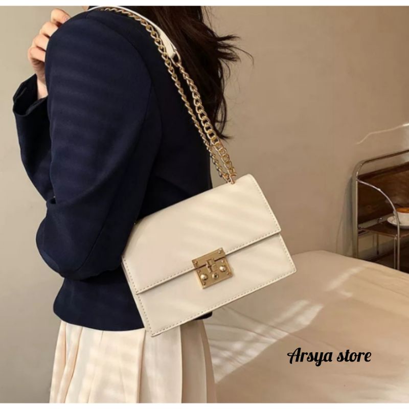 Tas slempang pesta coudray /Tas wanita fashion tali rantai