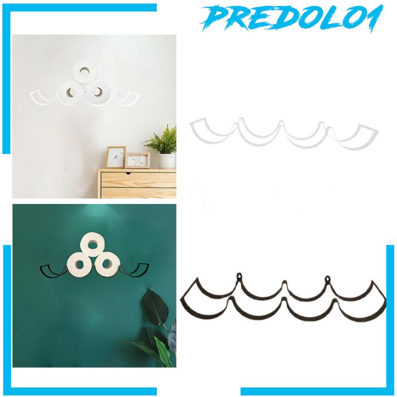 [PREDOLO1] Wall Mount Toilet Paper Holder Storage Rack Tissue Rack for Kitchen Bathroom