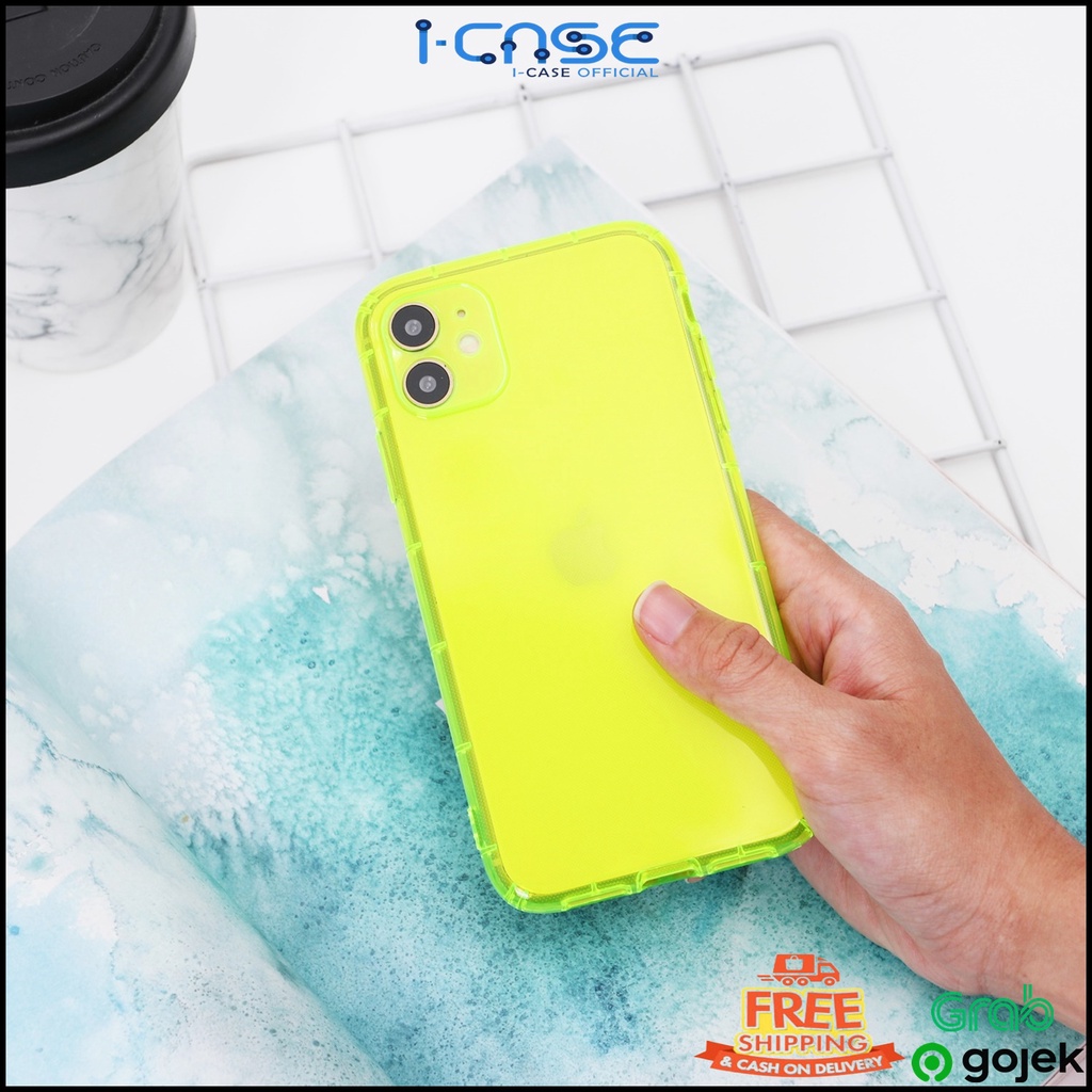 Neon Lens Cover Soft Case for iPhone 6 7 8 + X XS XR 11 Pro Max iCase