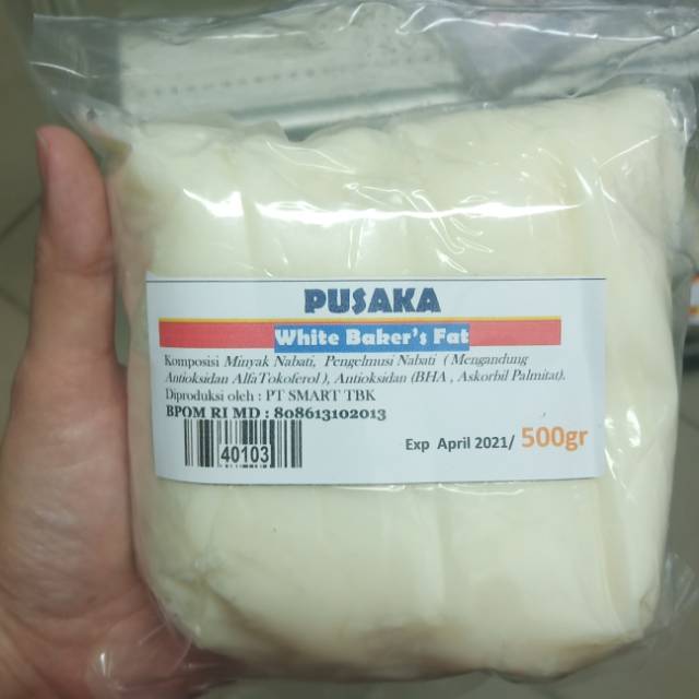 

500 gr Pusaka white baker's fat / mentega putih lokal / shortening