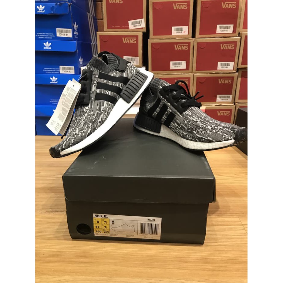 Adidas NMD R1 Glitch Camo Dark Grey GENUINE ORIGINAL BASF BOOST