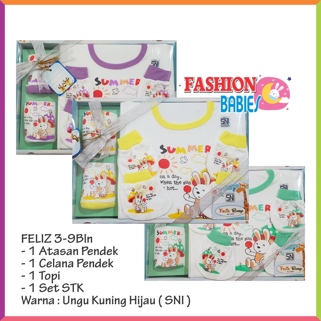 ❤ Baby Fashion ❤ FELIZ BABY SET KOMPLIT / GIFTSET BABY / KADO BAYI