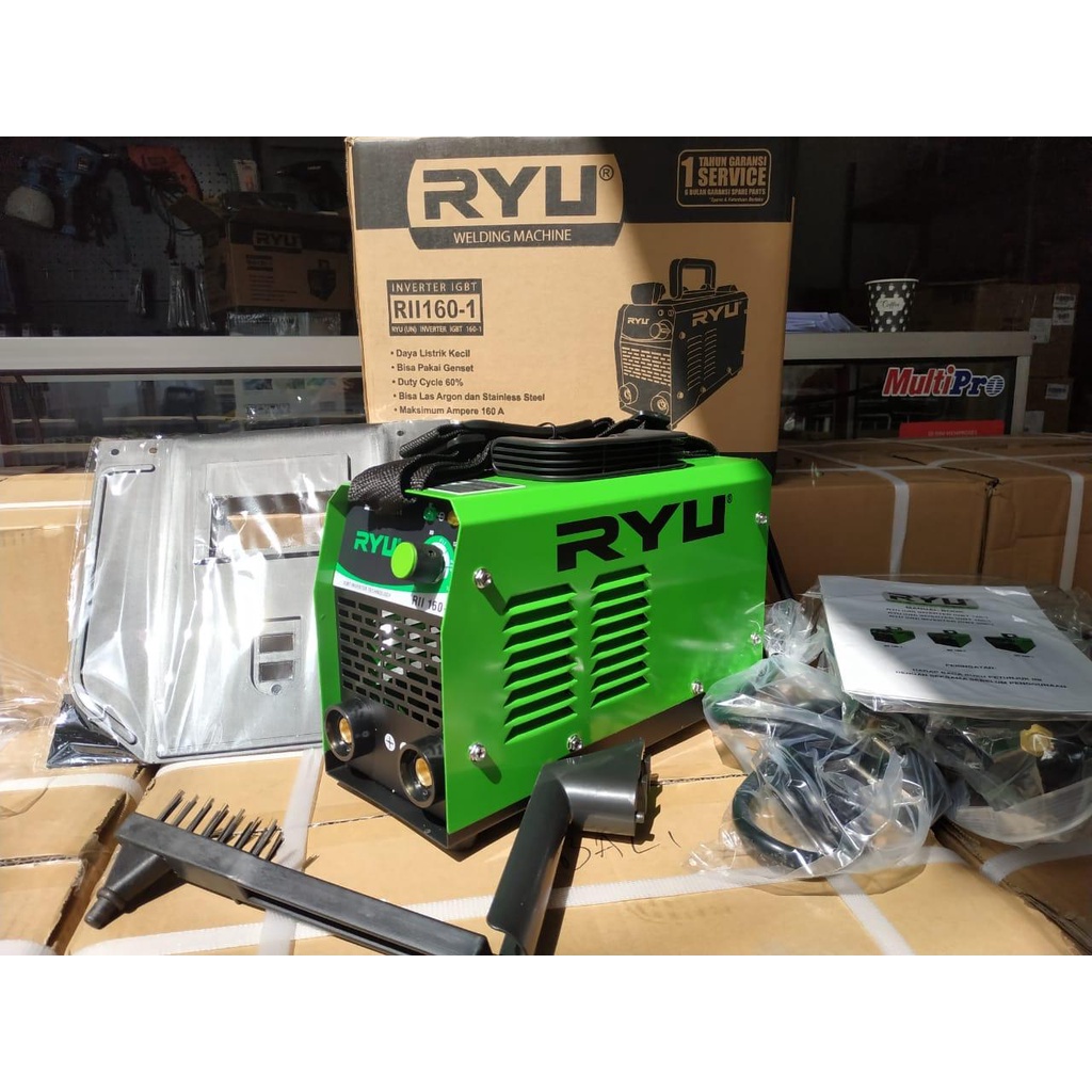 Mesin Las RYU Inverter MMA 120 IGBT 450 watt / Mesin las / Mesin trafo las / welding