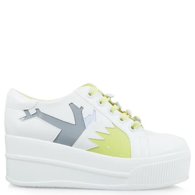 Original Sepatu GOSH Ravenna 379 Wedges Sneakers White TERPOPULER