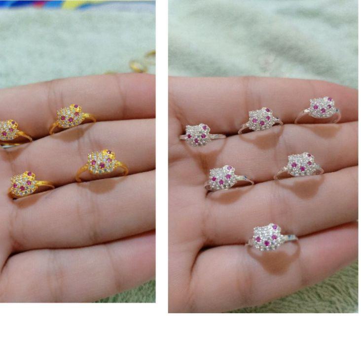 Lagi Tren.. CINCIN ANAK HELLO KITTY PERAK 925 LAPIS MAS