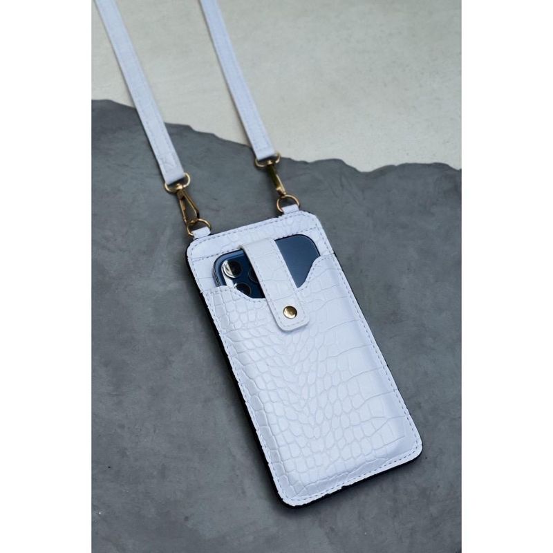 TERLARIS!!! TAS HP Slingphone Daily Motif Croco Bahan Kulit (Super) Slingpouch Slim Selempang Handphone Kekinian Wanita