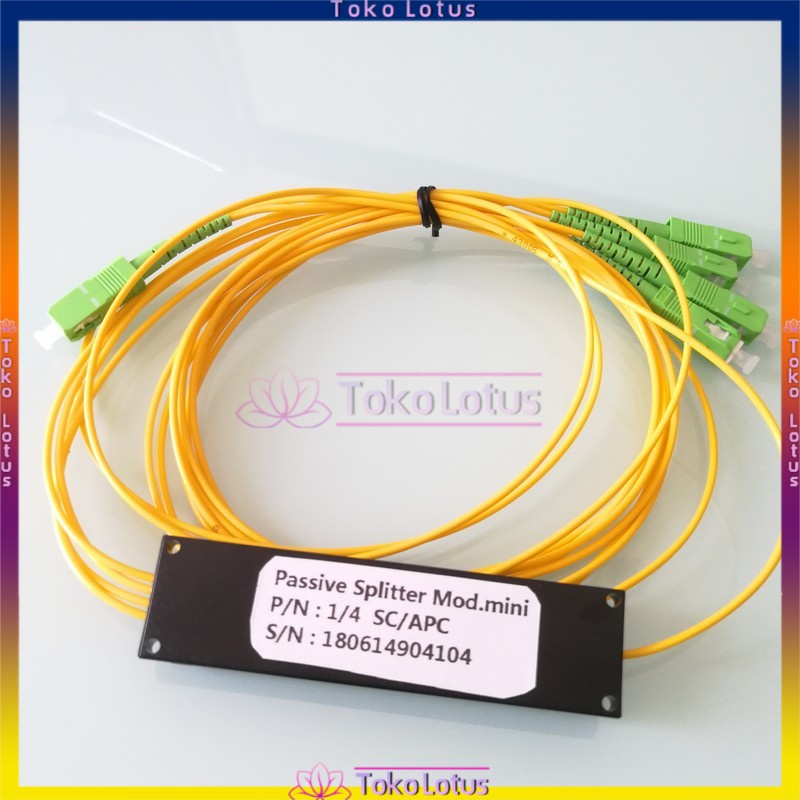 Passive splitter / pasif spliter 1:4 fiber optic SC APC [Bisa Bayar Ditempat]