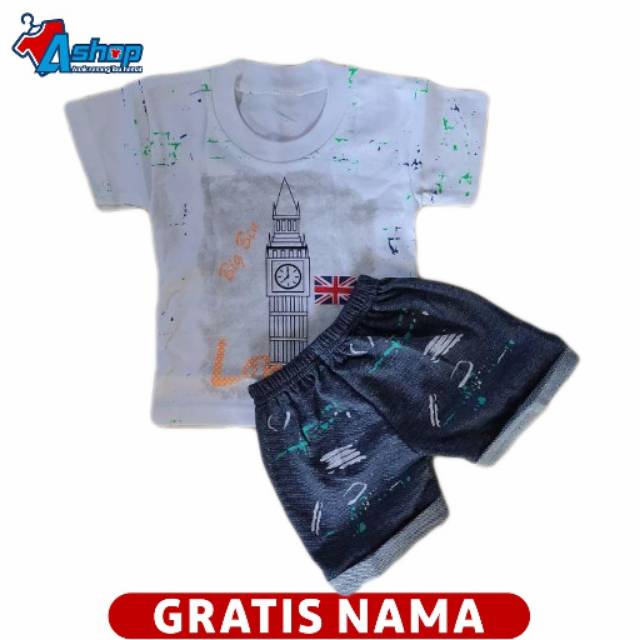 Baju Setelan Bayi Motif klasic 0-18 Bulan