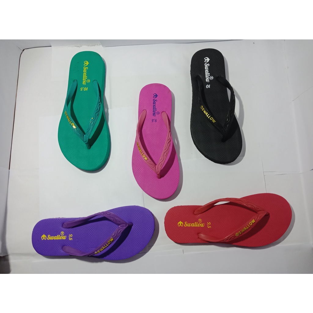 Sendal Jepit Swallow Nice polos warna-warni