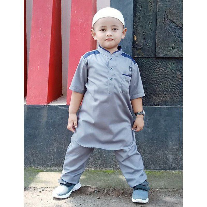 Setelan Baju Koko Anak Laki Laki Motif Pakistan Bahan Katun Toyobo Premium (COD) (PROMO)