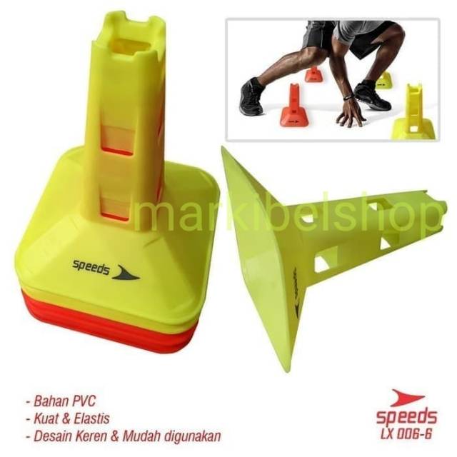 CONE KERUCUT MARKER HOLDER LATIHAN FUTSAL SEPAKBOLA SPEEDS