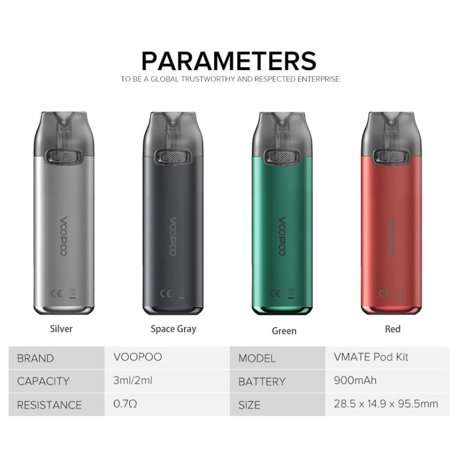 VMATE POD KIT 900MAH POD VMATE KIT AUTHENTIC by VOOPOO