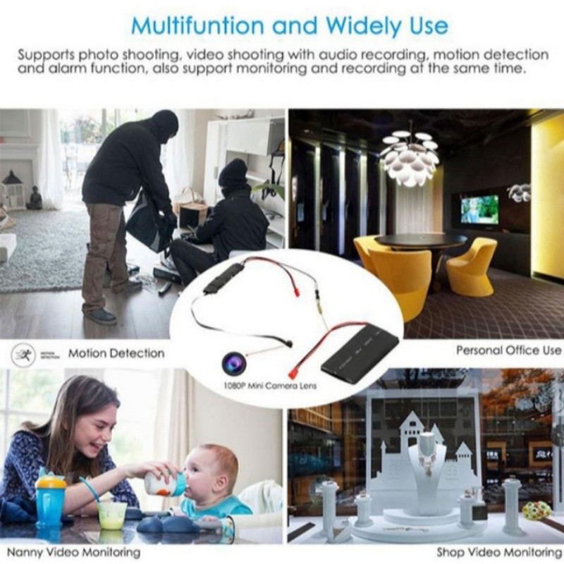 Spy Camera | Ip Wireles Wifi Ip Hidden 1080P SpyCam Super Mini Full HD