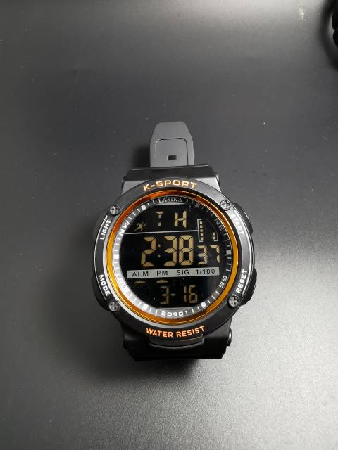 Jam tangan digital Sporty water Resist Lasika 901hitam