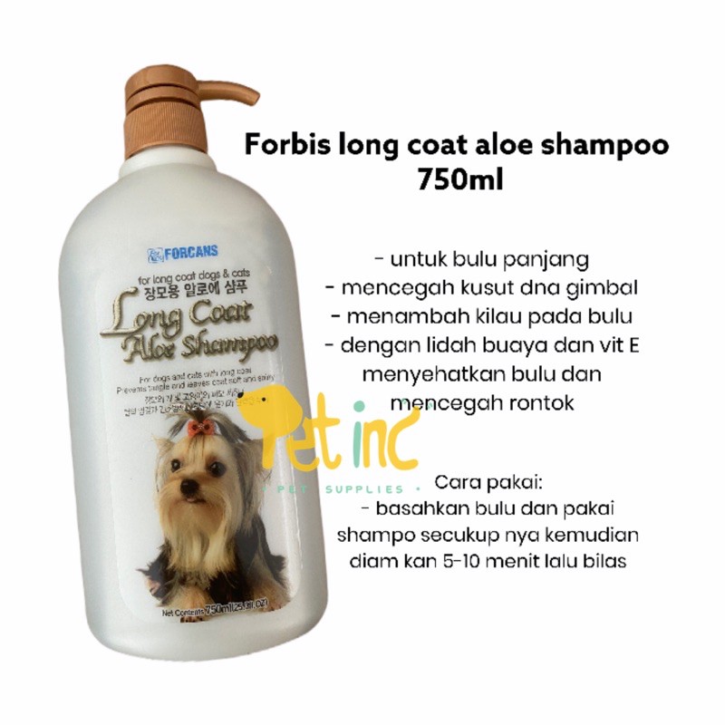 Forbis long coat aloe shampoo 750ml