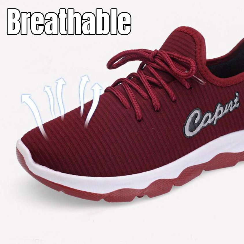 Sneakers Casual Sport Running Fashion Wanita Terbaru Slip On Design Simple - 8069