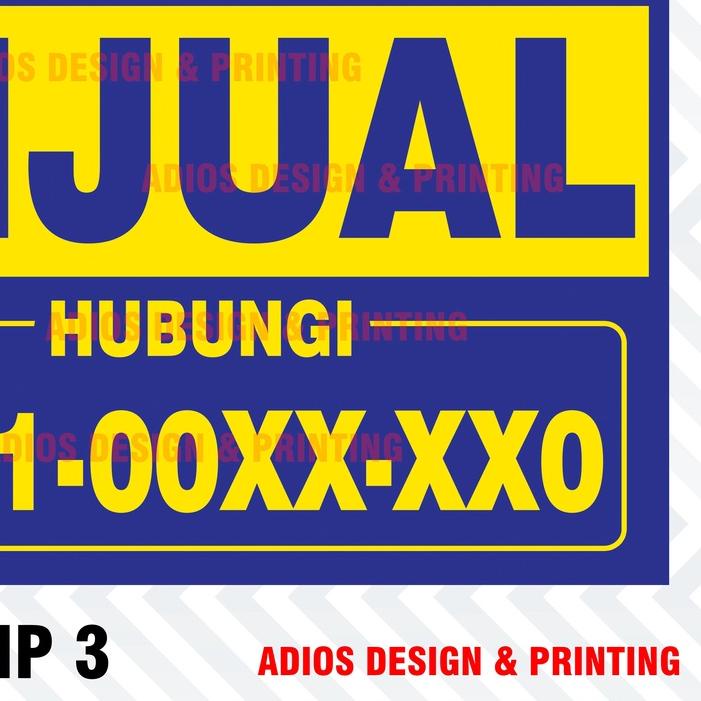 ➵ Spanduk untuk Rumah / Disewakan / Dikontrakan / Dijual Tanah ♘