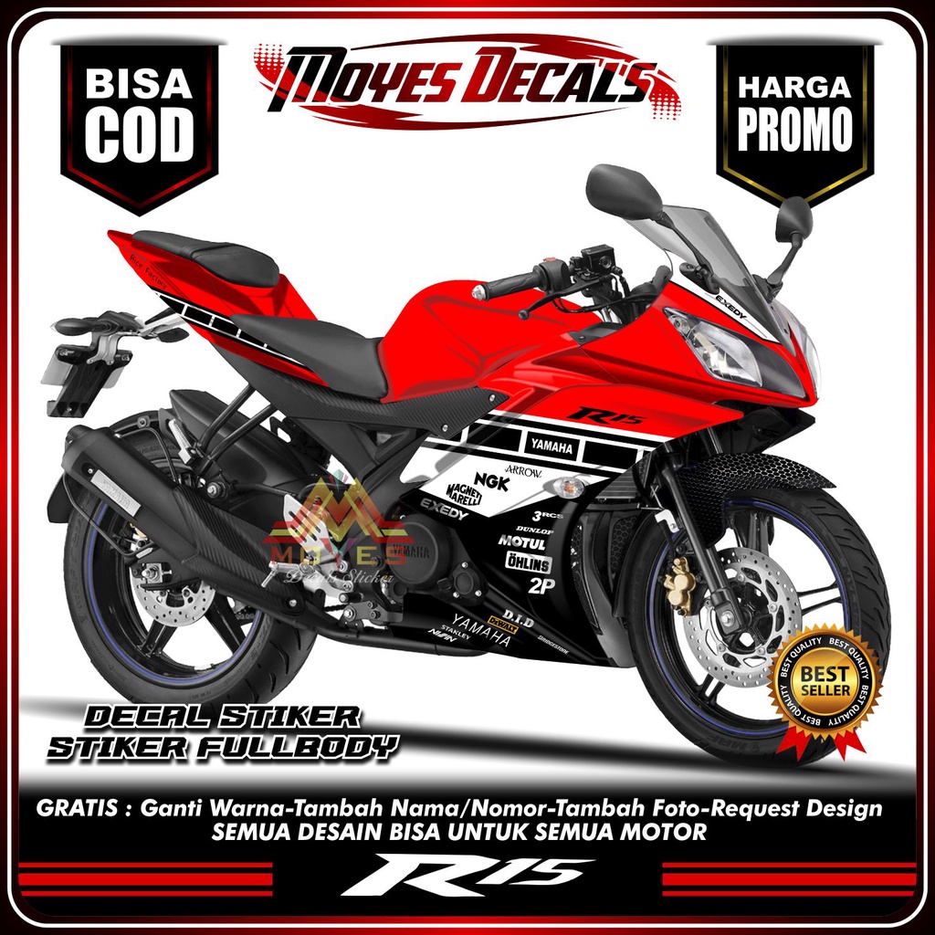 Decal R15 V2 Decal Motor R15 Decal Yamaha R15 V2 Full Body Promo