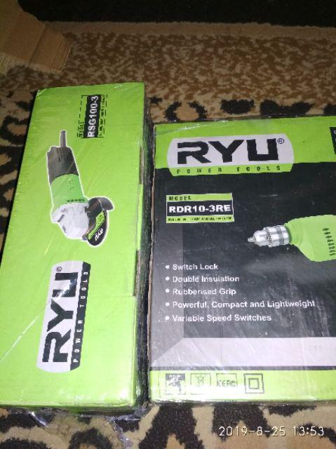 Paket Bor Tangan 10mm Rdr10-3re Grenda Tangan 4 Rsg100-3 Set Ryu