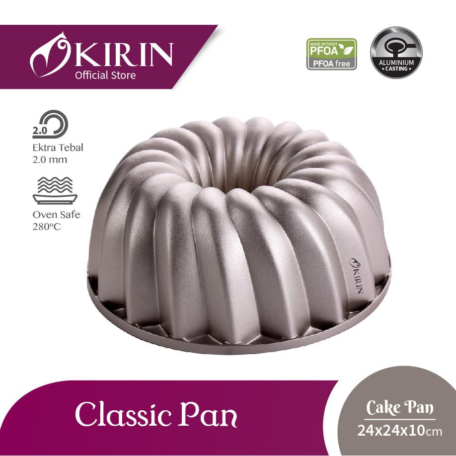 Loyang Kue Kirin Classic Pandora Marissa Pan Cake Kirin Champagne Gold Loyang Cascade Lily Petal