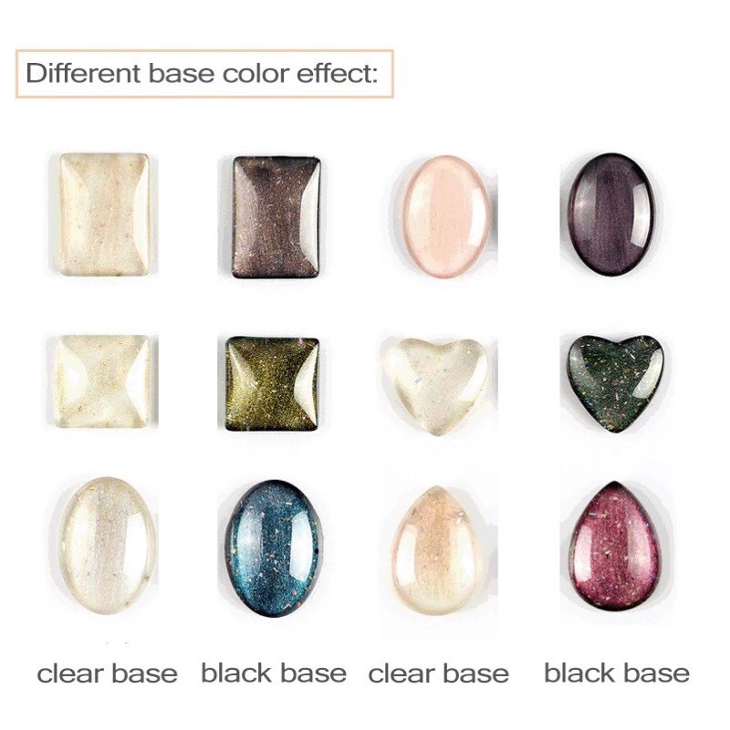 NAIL COLOR TIP DISPLAY love round teardrop color display bentuk hati oval kotak warna botol kutek