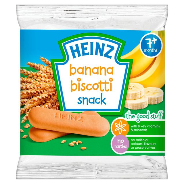 Heinz Banana Biscotti Biskuit Bayi 60gr / 60 gr
