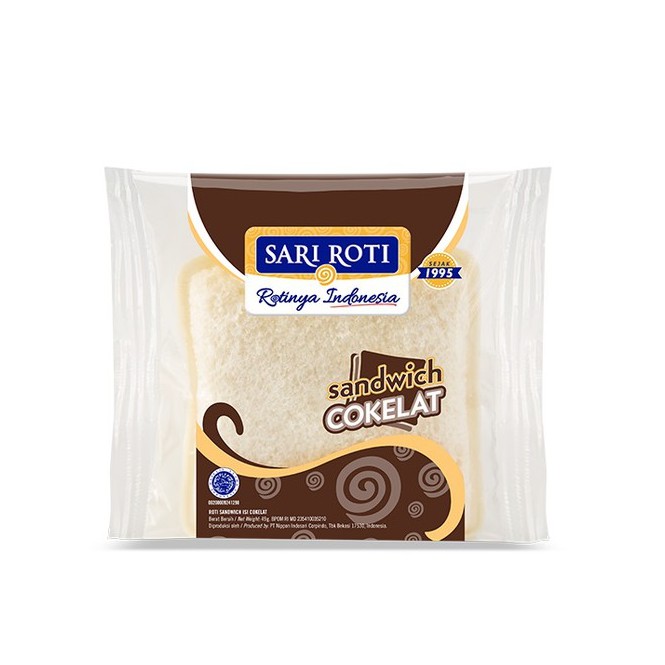 

Roti SARI ROTI SANDWICH COKELAT 46 gr