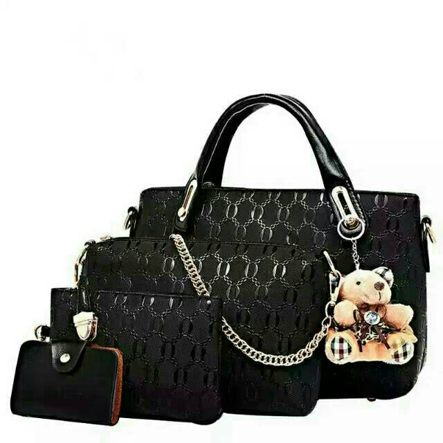 IMPORT WANITA READY STOCK TERLARIS Tas Fashion 4 in 1 Original Import Batam