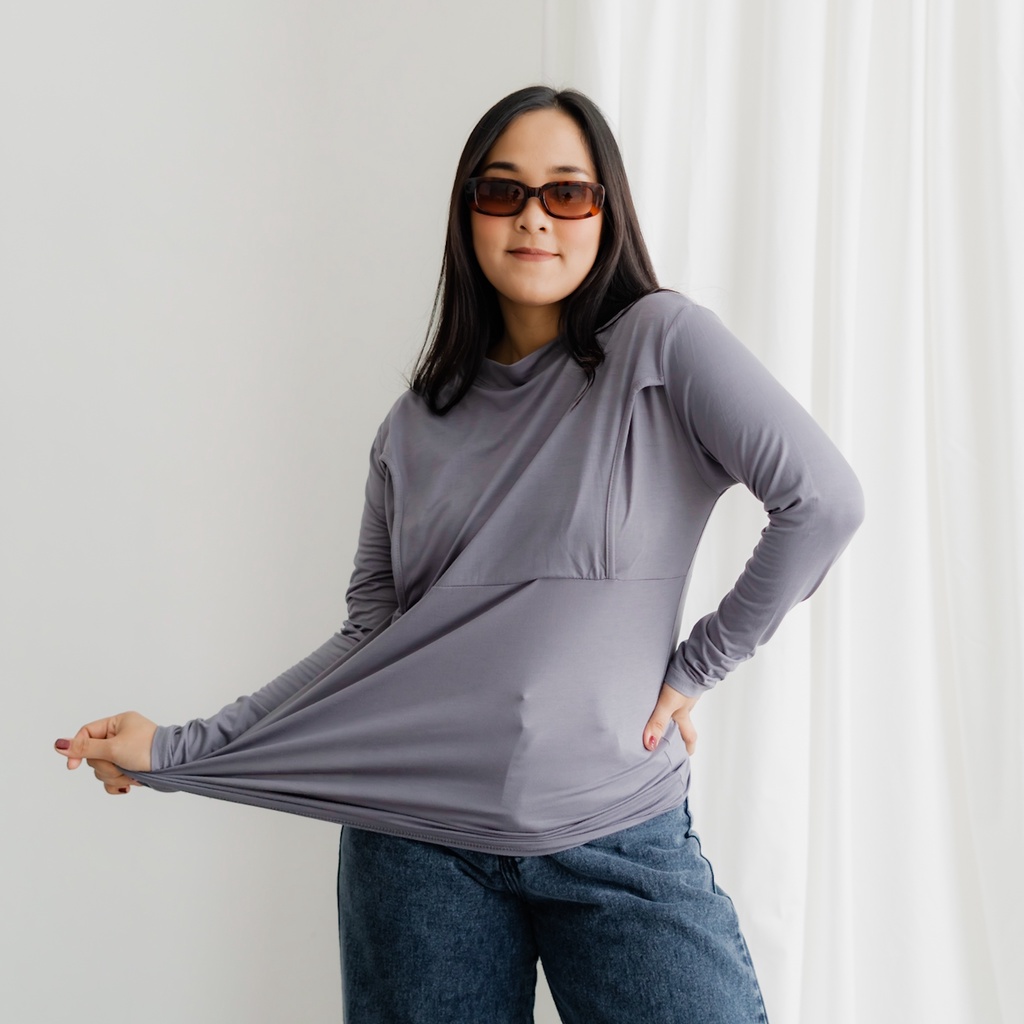 Bajuboo Maisa - Manset JUMBO Bumil &amp; Busui Friendly Rayon Spandex Premium Lengan Panjang