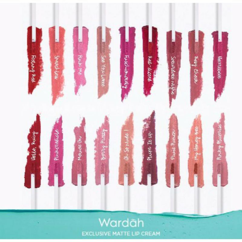 ❤️LARIS❤️ Wardah Exclusive Matte Lip Cream - Warna Intense dan Tahan Lama Lipstik