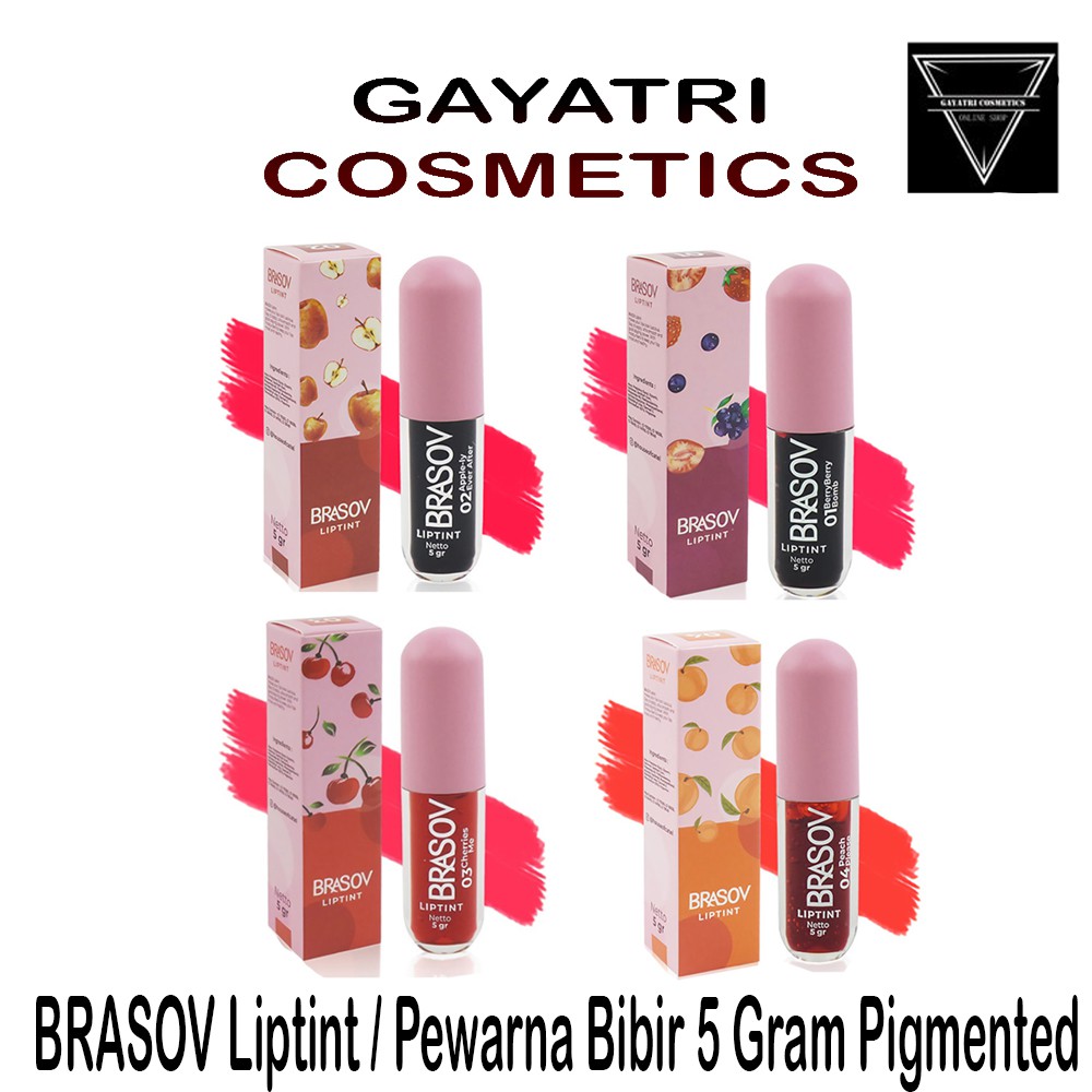 BRASOV Liptint / Pewarna Bibir 5 Gram Pigmented BPOM