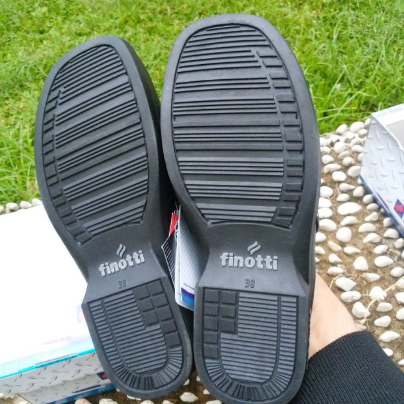 Slop Finotti B 502, sandal sepatu Finotti, slip kulit asli