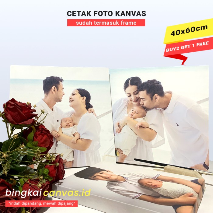 Cetak Foto Kanvas 40x60 / Canvas Photo Printing 40x60 (16R)