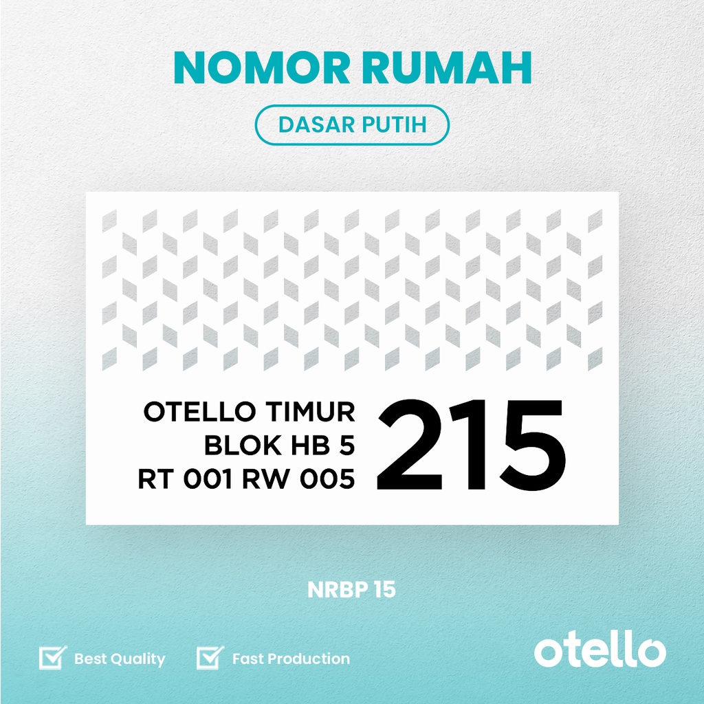 Custom Papan Alamat Akrilik Bolong + UV | Nomor Rumah Mewah Lasercut House Number Keren