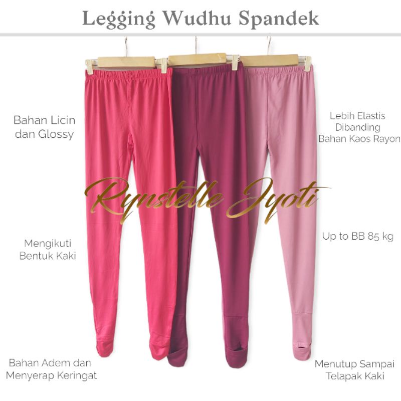 Legging Wudhu Jumbo kaos soft rayon rynstelle