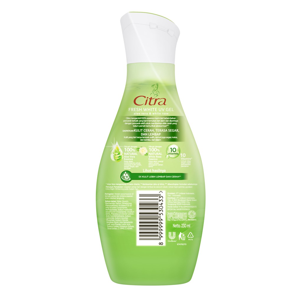 Citra Hbl Fresh White UV 210Ml