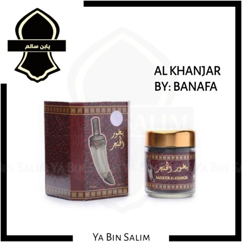 Bukhur Khanjar Al Hanjar Banafa Oud BO Gahru Menyan Dupa Arab Gaharu