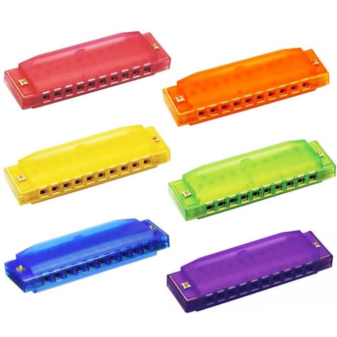 Harmonika Hohner Clearly Colorful Harmonica 10 Hole Nada C Hm-H02 Original|Asli|Premium|Diskon|Ori