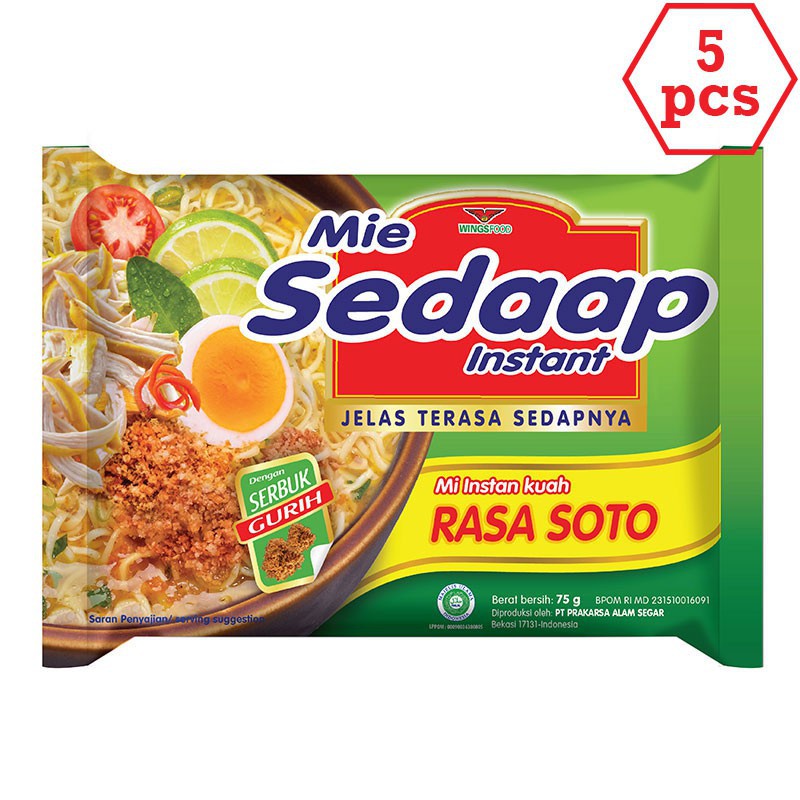 

SEDAAP MIE INST SOTO 5S 75G