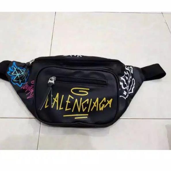 <Q-UXY) <♫) WAISTBAG BALENCIAGA - TAS SLEMPANG - TAS PRIA - TAS COWO <viral)