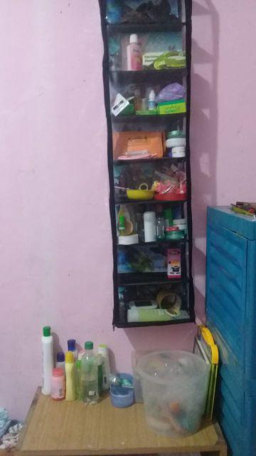 Rak Gantung Organizer Set 3in1 Rak Tas,sepatu,jilbab+hanger Besi Banner Karakter 1 Kg