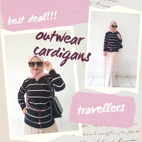 Outerwear Hoddie Cardigans Sweater Cardigans Hoddie Sweater Cardigan Wanita Rajut by Travellers